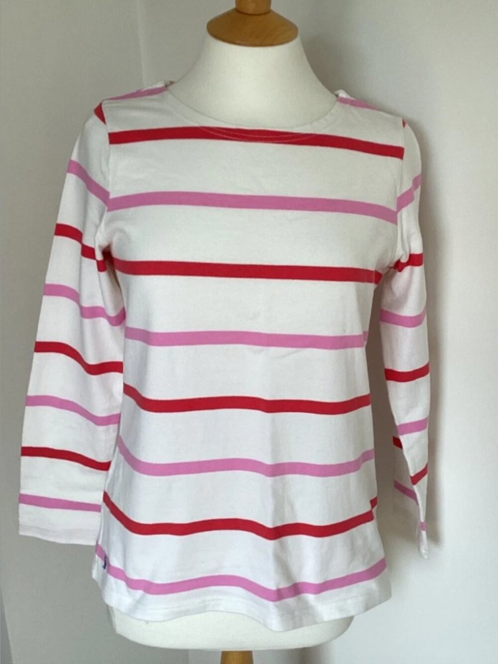 Joules Pink/Red Striped Sweater NWOT